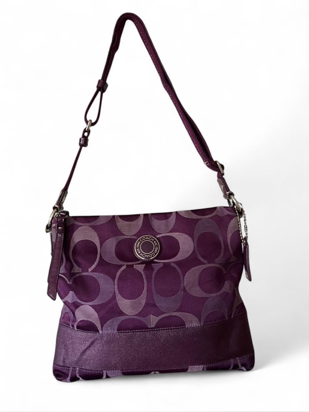 Coach purple c file signature